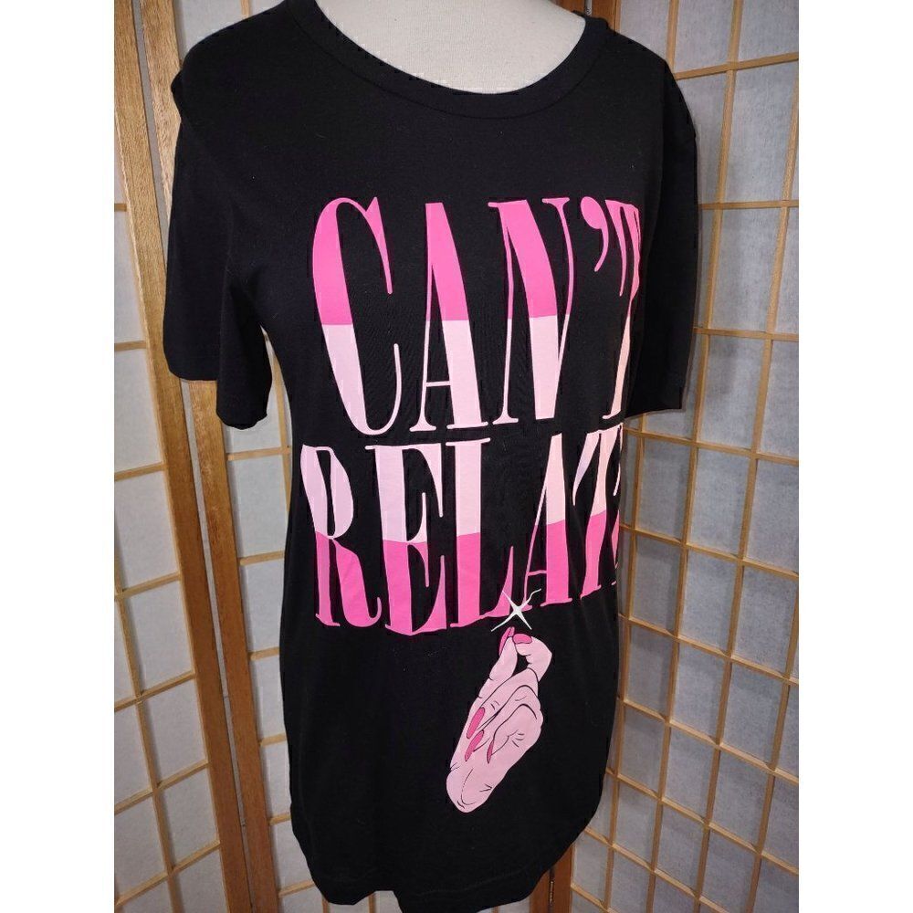 Jeffree Star Can't Relate Graphic T-Shirt Black Pink Women's Small USA